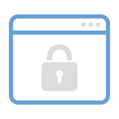 Webpage, browser, private icon