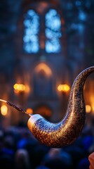 Obraz premium Shofar Rosh Hashanah Judaism Religion Spiritual Symbol