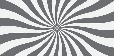 Sunburst beam light vintage shine and graphic summer explosion pattern. white and gray bright sunrise isolated glow striped texture background.