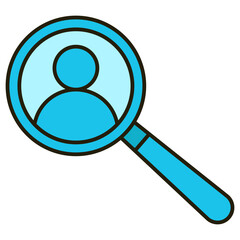 looking for employees icon illustration
