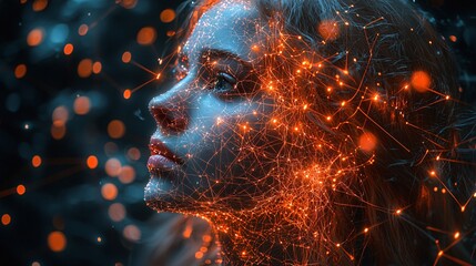 A machine learning engineer training neural networks on complex datasets, visualizing layers and node connections.