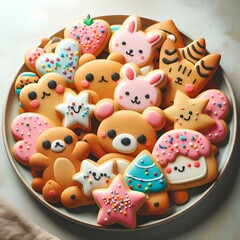 Obraz premium Cookie happy 2 Generative AI