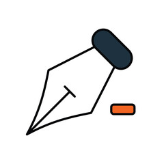 delete point color line icon with white background vector stock illustration