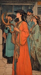 Shofar Historic Ceremony Judaism Religion Spiritual Symbol