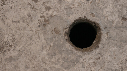 Cement covering culverts in residential areas.