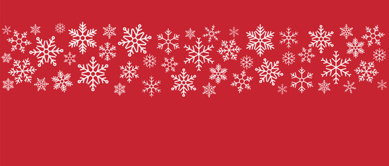 Snowflake. Christmas design for greeting card. Merry xmas snow flake header or banner. Vector illustration.