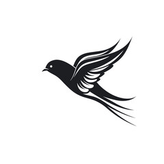 Obraz premium bird vector graphic, eagle, hawk, duck, seagull, owl, crow, raven, birdie, sparrow, black and white, colourful graphic