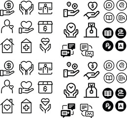 business and icons set