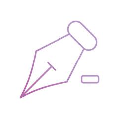 delete point gradient icon with white background vector stock illustration