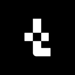 Obraz premium letter t logo 