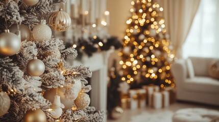 Christmas cozy home interior