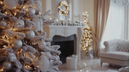 Christmas cozy home interior