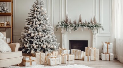 Christmas cozy home interior