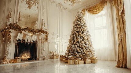 Christmas cozy home interior