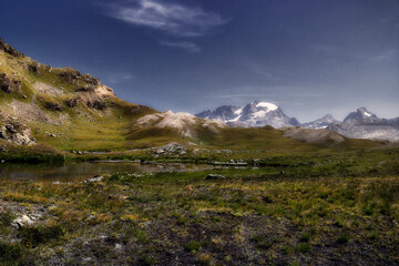 Il Gran Paradiso, visto dai laghi Tre Becchi