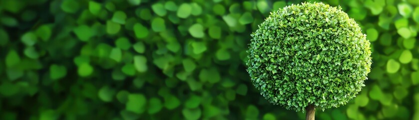 Obraz premium A vibrant, green plant with a round shape, set against a lush green background. Perfect for nature and gardening themes.