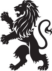 Lion silhouette vector art illustration