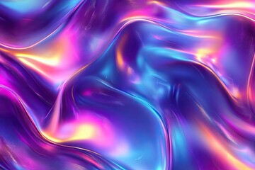Vector abstract holographic background trendy colorful texture in blush