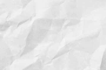 Crumpled White art paper background.