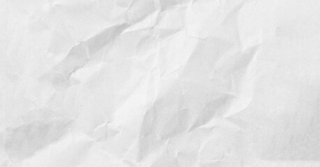 Crumpled White art paper background.