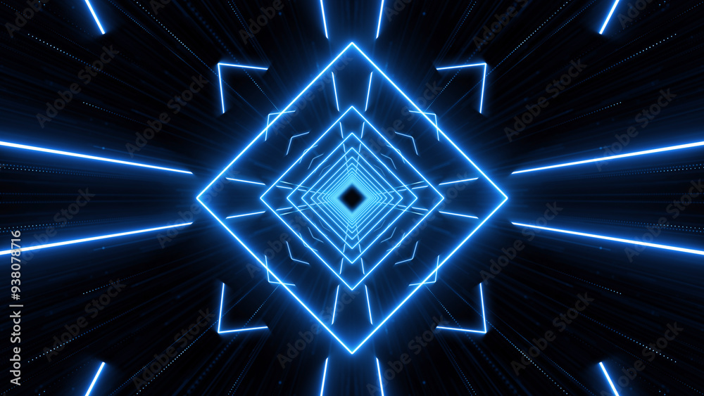 Wall mural vj abstract light event particles concert intro game edm music stage party openers titles led neon t