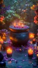 Cauldron Modern Ritual Wicca, Celtic Paganism Religion Spiritual Symbol