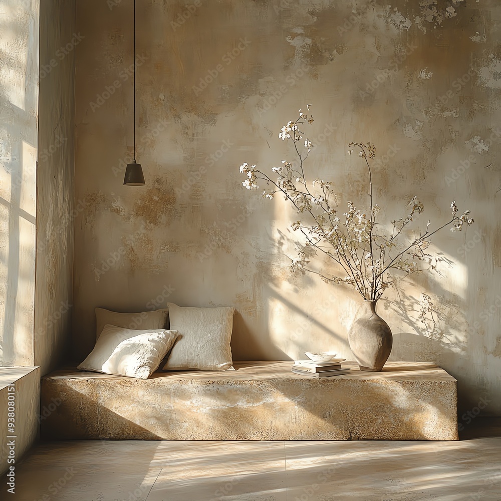 Poster Visual representation of Where do you wait for me featuring a tranquil setting, soft light, and subtle textures that evoke a sense of waiting and longing