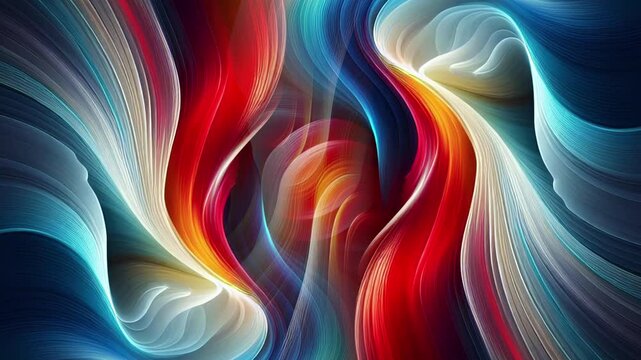 Vivid abstract swirl with colorful waves and fractal patternsA vibrant, abstract swirl of colors and patterns creating a dynamic and dreamy background with a rainbow-like spectrum