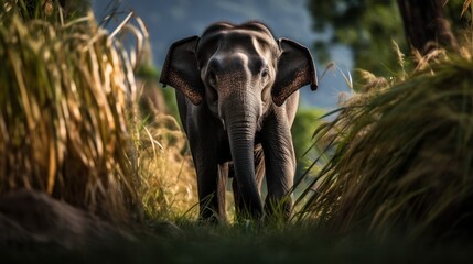 Fototapeta premium Majestic Elephant in Nature