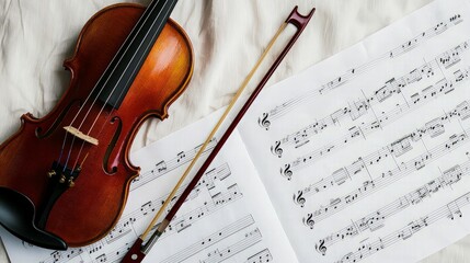 Violin and Sheet Music