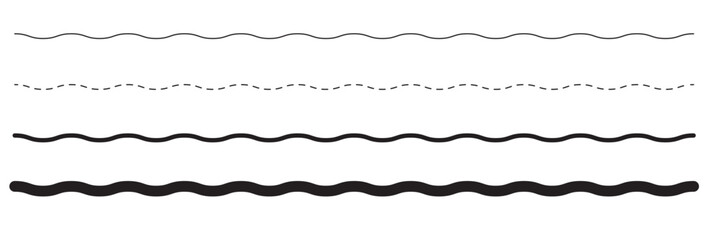 wavy zigzag line icon vector