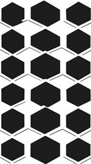 Pentagons, Triangles, Shapes, Black 3D, Abstract Image, Texture, Background for, Wallpaper, Cover and Screen of Smartphone, Cell Phone, Computer, Laptop, Format 9:16 and 16:9