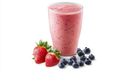 Refreshing Strawberry and Blueberry Smoothie