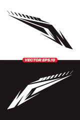 racing stripe vector set, race car vector EPS 10