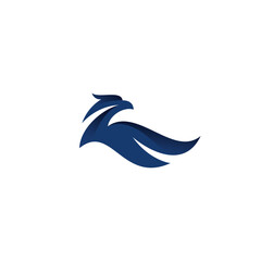 Eagle Logo Vector Illustration. Bird Icon
