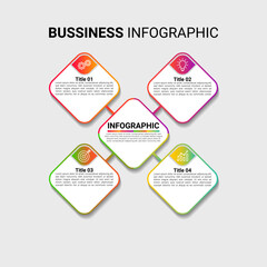 Timeline infographic template. 4 Step timeline journey, calendar Flat simple infographics design template. presentation graph. Business concept with 4 options, vector illustration.