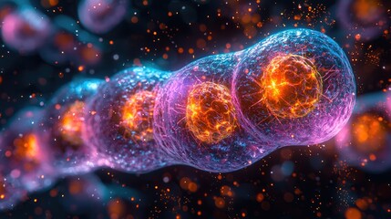 High-Resolution Chromosome Structure in Cell Division Process