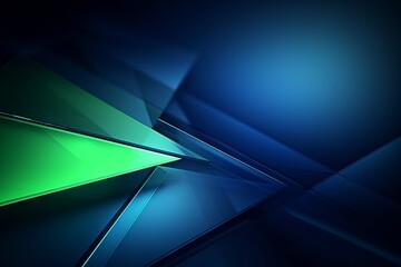 Abstract Geometric Background: Blue and Green Shapes