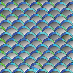 Fish scale seamless vector pattern for backgrounds, mermaid themes, aquatic prints, and textile design