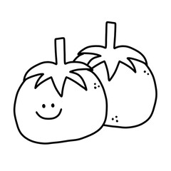 cute vegetables and fruits 