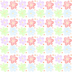 Seamless pattern of floral background