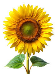 Fototapeta premium sunflower isolated on white background