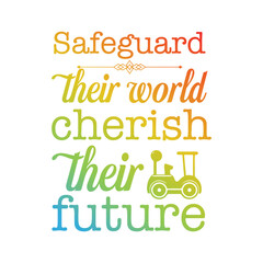 baby Safety month typography t shirt design  . Suitable for t- shirt design, greeting card, poster and banner, 