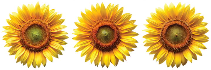 sunflower isolated on white