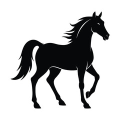  beautiful-horse silhouette vector art