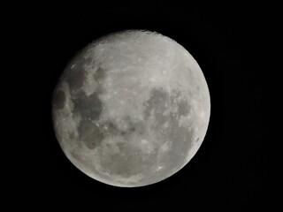 full moon over black