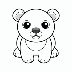 cute-baby-Pola-bear-vector-illustration 