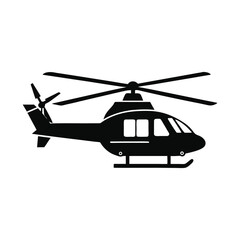 helicopter-black-and-white-silhouette-vector-illustration