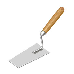 Trowel spatula for construction. Vector illustration on white background