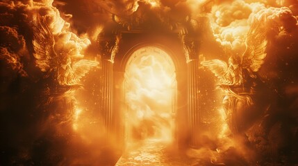 Obraz premium Gateway to Celestial Realms